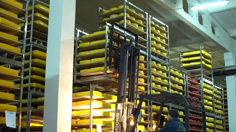 Cheese Warehouse Stock Footage 69102460