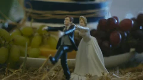 Cheese wedding cake Video stock 12586467