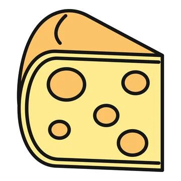 Cheese wedge simple icon vector illustration design Stock Illustration
