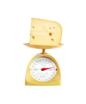 Cheese weighing Stock Photos