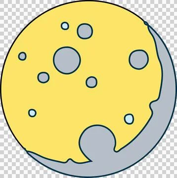 Cheese wheel is featuring flat design on transparent background, showing grey Ilustração Stock