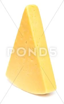 Cheese on white Stock Photos