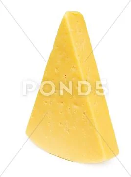Cheese on white Stock Photos
