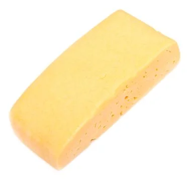 Cheese on white Stock Photos