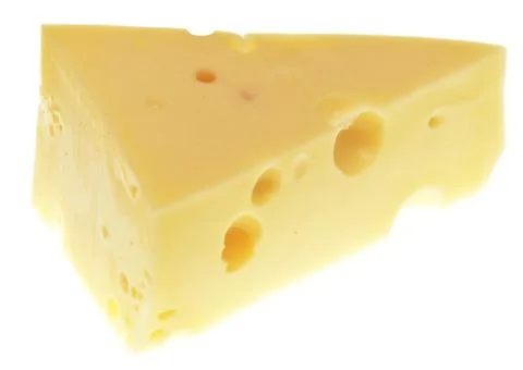 Cheese on white Stock Photos