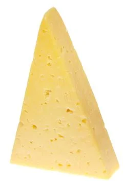 Cheese on white Stock Photos