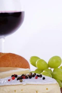Cheese with wine Foto stock