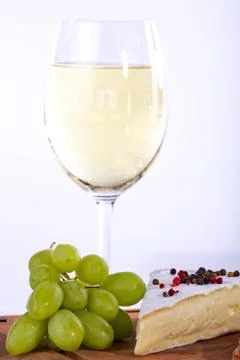 Cheese with wine Foto stock