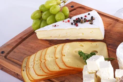 Cheese with wine Stock Photos