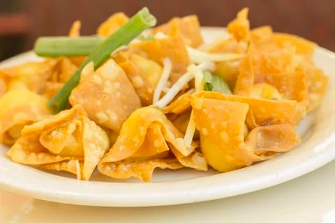 Cheese Wontons Stock Photos