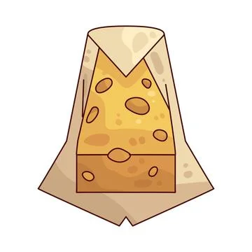 Cheese wrapper illustration Stock Illustration