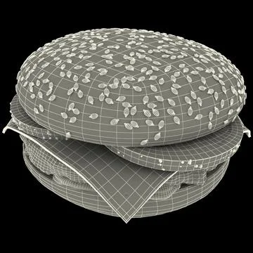 3D Model: Cheeseburger ~ Buy Now #91429059 | Pond5