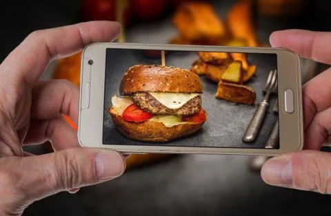 Cheeseburger with beef meat Foto stock