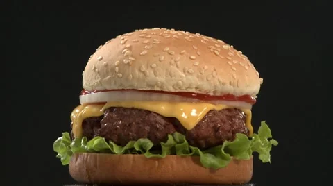 A cheeseburger Video stock 8573979