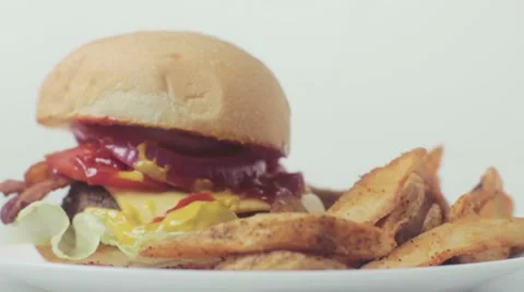 Cheeseburger Stock Footage