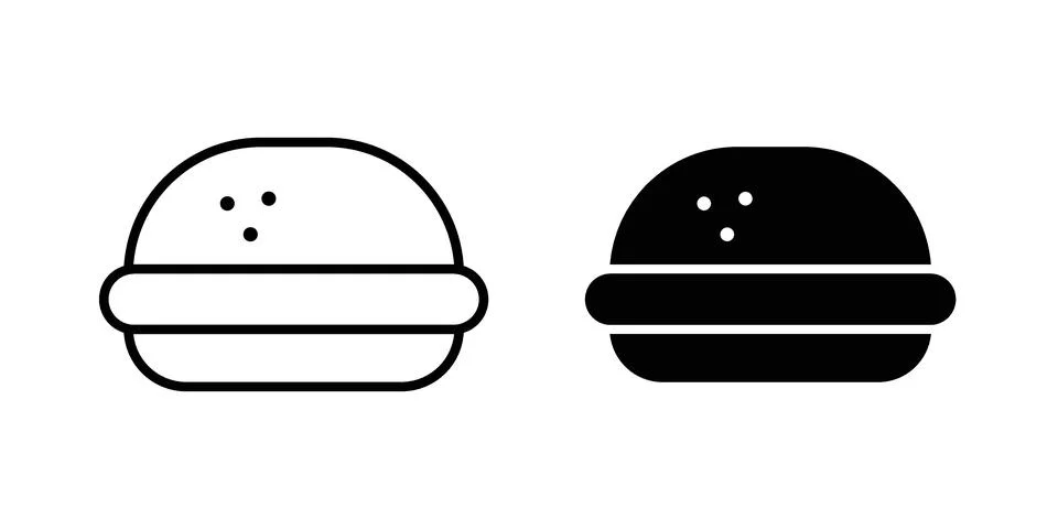 Cheeseburger icon for web projects Stock Illustration