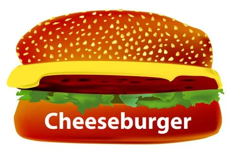 Cheeseburger Stock Illustration