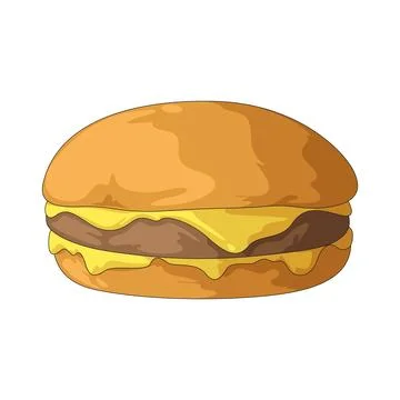 Cheeseburger illustration Stock Illustration