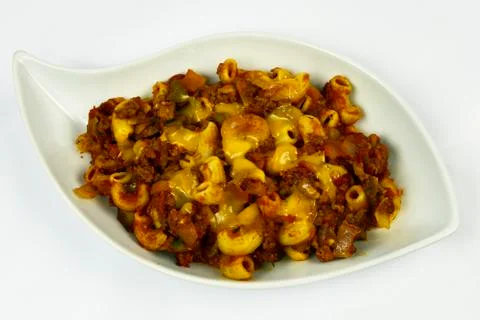 Cheeseburger Macaroni Stock Photos