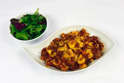 Cheeseburger Macaroni Stock Photos