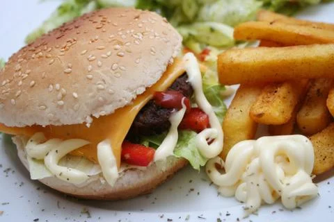 Cheeseburger Stock Photos