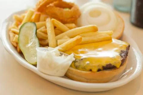 Cheeseburger Stock Photos