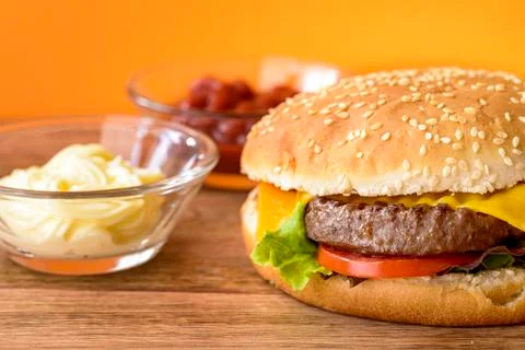 Cheeseburger Foto stock