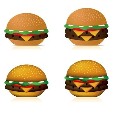 Cheeseburgers Stockillustratie