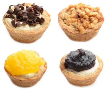 Cheesecake assortment Stock Photos