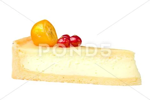 Cheesecake with berries Stock Photos
