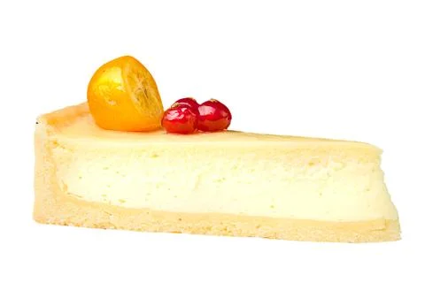 Cheesecake with berries Stock Photos