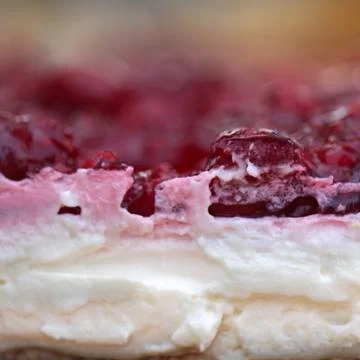 Cheesecake close-up Stock Photos