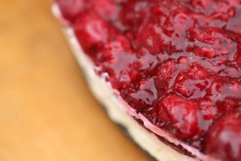 Cheesecake close-up Stock Photos