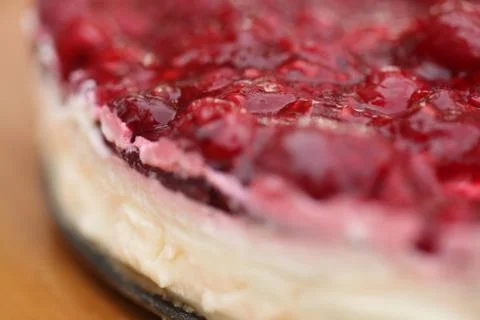 Cheesecake close-up Stock Photos