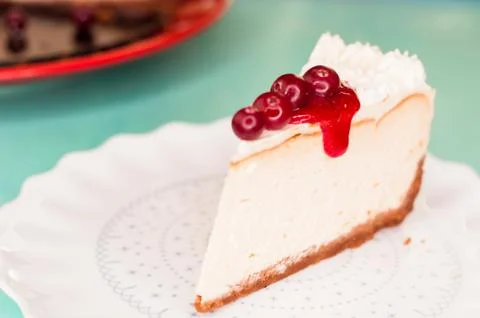 Cheesecake with cranberries Stock-Fotos