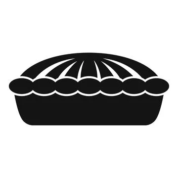 Cheesecake icon simple . Apple pie Stock Illustration
