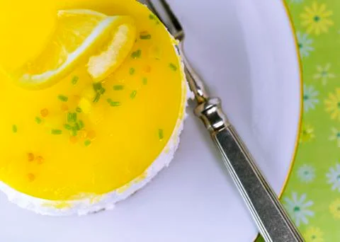 Cheesecake lemon Foto stock