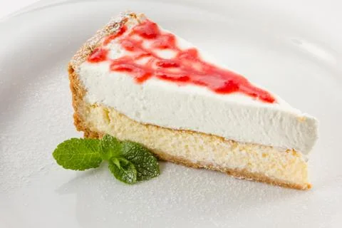 Cheesecake on a plate Foto stock