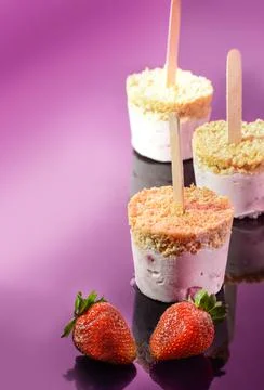 Cheesecake pops Stock Photos