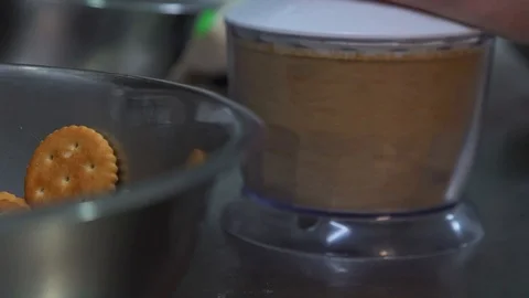 Cheesecake preparation process Stock Footage 120071643