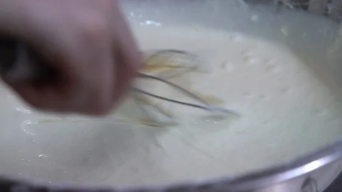 Cheesecake preparation process Stock Footage 120071694