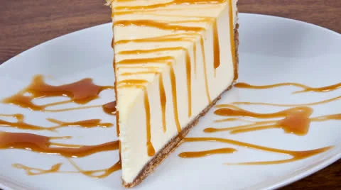 Cheesecake rotate2 Stock Footage 26303092