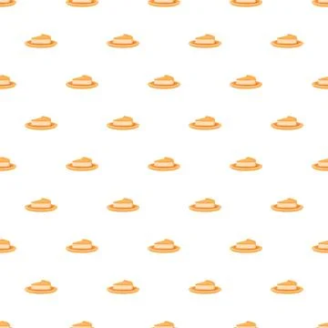 Cheesecake slice dessert food pattern repeating design Stock Illustration