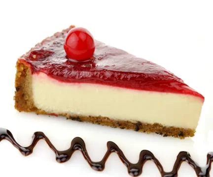 Cheesecake slice Stock Photos