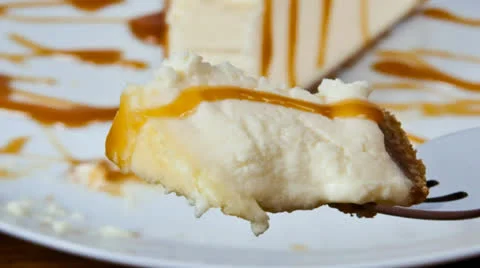 Cheesecake Zoom Out Stock Footage 26303437