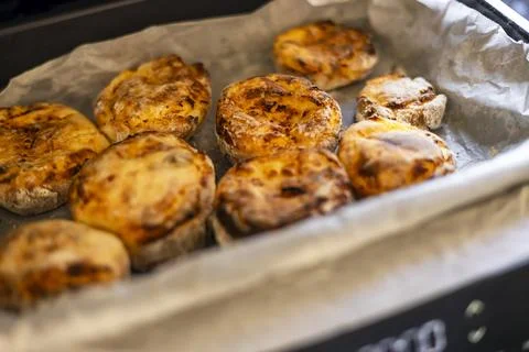 Cheesecakes cooked in an electric grill. Stock Photos