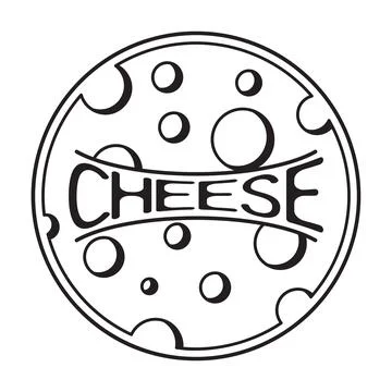 Cheesemaker typography emblem Stock Illustration