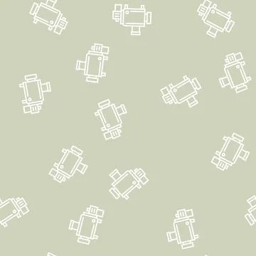 Cheesemaking equipment for prepare cheese line seamless pattern Stock Illustration