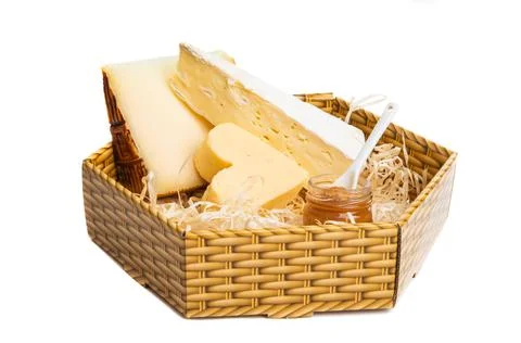 Cheeses isolated Stock Photos