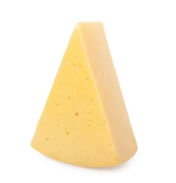 Cheeses on white background Stock Photos